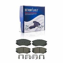 Front Rear Disc Rotor Brake Pad Wheel Hub 24pc Lug Nut withKey for Equinox Terrain