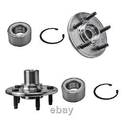 Front Rear Disc Rotor Brake Pad Wheel Hub with20pc Wheel Lugnuts for Ford Explorer
