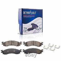 Front Rear Disc Rotor Brake Pad Wheel Hub with20pc Wheel Lugnuts for Ford Explorer