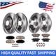 Front Rear Disc Rotor Brake Pads for 2009-19 Toyota Corolla Matrix Pontiac Vibe#