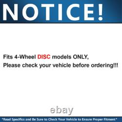 Front Rear Disc Rotor Brake Pads for 2009-19 Toyota Corolla Matrix Pontiac Vibe#
