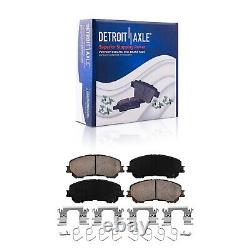 Front & Rear Disc Rotors Brake Pads Wheel Bearing Hubs for 2014-2019 Rogue Sport