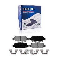Front & Rear Disc Rotors Brake Pads Wheel Bearing Hubs for 2014-2019 Rogue Sport