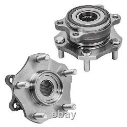 Front & Rear Disc Rotors Brake Pads Wheel Bearing Hubs for 2014-2019 Rogue Sport