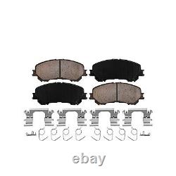 Front & Rear Disc Rotors Brake Pads Wheel Bearing Hubs for 2014-2019 Rogue Sport