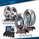 Front Rear Disc Rotors Brake Pads with20pc Wheel Lug Nuts for Grand Caravan Routan