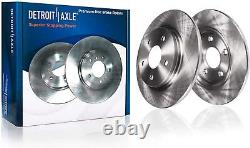 Front Rear Disc Rotors Brake Pads with20pc Wheel Lug Nuts for Grand Caravan Routan