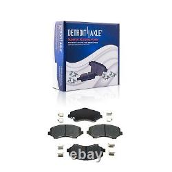 Front Rear Disc Rotors Brake Pads with20pc Wheel Lug Nuts for Grand Caravan Routan