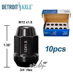 Front Rear Disc Rotors Brake Pads with20pc Wheel Lug Nuts for Grand Caravan Routan