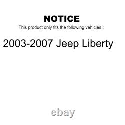 Front & Rear Disc Rotors & Semi-Metallic Brake Pads For 2003-2007 Jeep Liberty