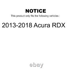 Front & Rear Disc Rotors & Semi-Metallic Brake Pads Kit For 2013-2017 Acura RDX