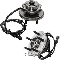 Front Rear Disc Rotors Wheel Hub 20pc Lugnuts for 2002-2005 Explorer Mountaineer