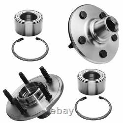 Front Rear Disc Rotors Wheel Hub 20pc Lugnuts for 2002-2005 Explorer Mountaineer