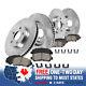 Front+Rear Drill Brake Rotors Ceramic Pads For 2007 2008 2009 2010 Ford Edge MKX
