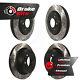 Front Rear Drill Slot Brake Rotor Kit For 2012-2020 Ford F-150 With 6 Lug Wheels