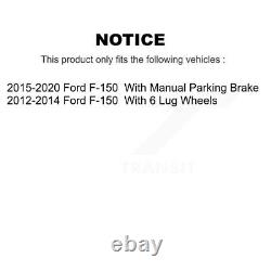 Front Rear Drill Slot Brake Rotor Kit For 2012-2020 Ford F-150 With 6 Lug Wheels