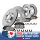Front+Rear Drill Slot Brake Rotors & Ceramic Pads For Mountaineer Explorer 2WD