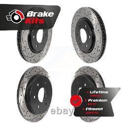 Front Rear Drill Slot Disc Brake Rotor Kit For 2007-2015 Nissan TITAN From 04/07