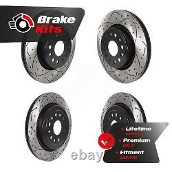 Front Rear Drill Slot Disc Brake Rotor Kit For 2019-2022 Ram 1500 5.7L 3.6L 3.0L
