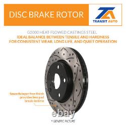 Front Rear Drill Slot Disc Brake Rotor Kit For Lexus RX350 RX450h RX350L RX450hL