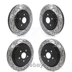 Front Rear Drill Slot Disc Brake Rotor Kit For Lexus RX350 RX450h RX350L RX450hL