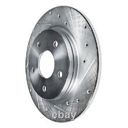 Front Rear Drilled Disc Brake Rotors Kit for 2019 Hyundai Sonata with 17 Wheels