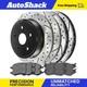 Front & Rear Drilled Disc Rotors Ceramic Brake Pads for 2006-2018 Ram 1500