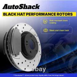 Front & Rear Drilled Disc Rotors Ceramic Brake Pads for GMC Sierra 1500 V8