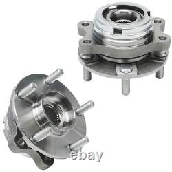 Front Rear Drilled Rotor Brake Pad Wheel Hub Lugnut for 2007-2013 Nissan Altima