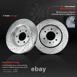 Front & Rear Drilled Rotor & Ceramic Pads for Ford Expedition Lincoln Navigator