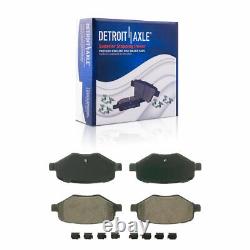 Front Rear Drilled Rotors Brake Pads +20pc Lug Nuts for Ford Taurus Flex MKT MKS