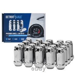 Front Rear Drilled Rotors Brake Pads +20pc Lug Nuts for Ford Taurus Flex MKT MKS