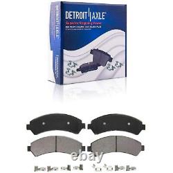 Front Rear Drilled Rotors Brake Pads +20pc Wheel Lug Nuts for Blazer S10 Bravada