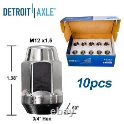 Front Rear Drilled Rotors Brake Pads +20pc Wheel Lug Nuts for Blazer S10 Bravada