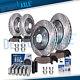 Front Rear Drilled Rotors + Brake Pads +24pc Lug Nuts withkeys for Malibu LaCrosse