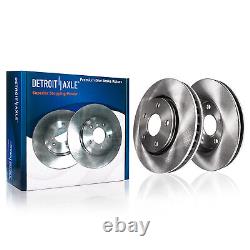 Front Rear Drilled Rotors + Brake Pads +24pc Lug Nuts withkeys for Malibu LaCrosse