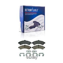 Front Rear Drilled Rotors Brake Pads 24pc Lugnuts+keys for Envoy Trailblazer EXT