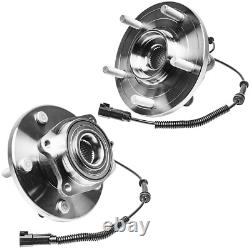Front Rear Drilled Rotors Brake Pads Wheel Bearing Hubs for Dodge Grand Caravan