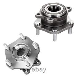 Front & Rear Drilled Rotors Brake Pads Wheel Hubs Kit for 2014-2019 Rogue Sport
