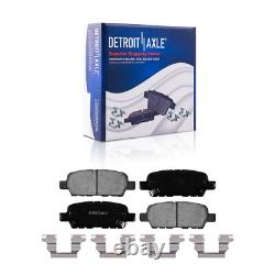 Front & Rear Drilled Rotors Brake Pads Wheel Hubs Kit for 2014-2019 Rogue Sport