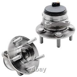 Front Rear Drilled Rotors Brake Pads Wheel Hubs with 20pc Lug Nuts for Fusion MKZ