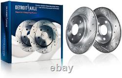 Front Rear Drilled Rotors Wheel Hubs 20pc Lug Nuts for Subaru Impreza Forester Front Rear Drilled Rotors Wheel Hubs 20pc Lug Nuts for Subaru Impreza Forester