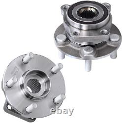 Front Rear Drilled Rotors Wheel Hubs 20pc Lug Nuts for Subaru Impreza Forester