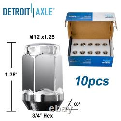 Front Rear Drilled Rotors Wheel Hubs 20pc Lug Nuts for Subaru Impreza Forester