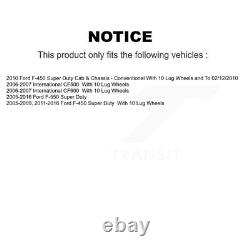 Front Rear Drilled Slot Disc Brake Rotors Ceramic Pad Kit For With 10 Lug Wheels