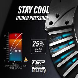 Front Rear Drilled Slot Disc Brake Rotors Ceramic Pad Kit For With 10 Lug Wheels