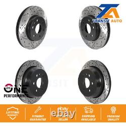 Front Rear Drilled Slot Disc Brake Rotors Kit For Chevrolet Colorado GMC Canyon