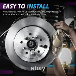 Front Rear Drilled Slotted Brake Rotors 07-13 Silverado Avalanche Suburban 1500