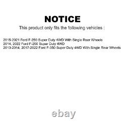 Front Rear Drilled Slotted Brake Rotors Pads Kit for 2017-2021 F-350 Super Duty