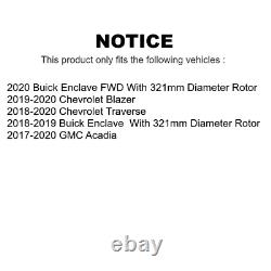 Front Rear Drilled Slotted Brake Rotors Pads Kit for 2019-2020 Chevrolet Blazer